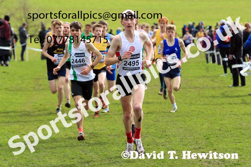 Mens Under-17s 2022 CAU Inter Counties Cross Country, Prestwold Hall, Loughborough.  Photo: David T. Hewitson/Sports for All Pics